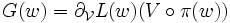 
G(w)=\partial_{\mathcal{V}}L(w)(V\circ\pi(w))