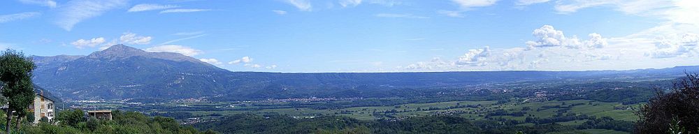 La Serra vue de la colline entre Alice Superiore et Lessolo