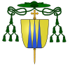 Blason évêque fr Bertrand II de Fumel (Nevers).svg
