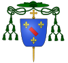 Blason évêque fr Charles de Bourbon-Vendôme (Nevers).svg