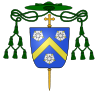 Blason évêque fr Eustache de Chéry (Nevers).svg