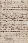 Manuscrit de l'aria de soprano de la cantate BWV 105.