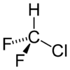 représentation du Chlorodifluorométhane