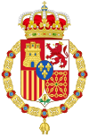 Coat of Arms of Spain (c.1883-1931) Golden Fleece Variant.svg