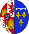 Coat of arms of Queen Mercedes of Spain.png