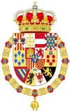 Greater Royal Coat of Arms of Spain (1931)-Escutcheon of France and Golden Fleece Variant.svg