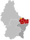 Localisation de Beaufort au Luxembourg