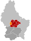 Localisation de Boevange-sur-Attert au Luxembourg