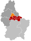 Localisation de Bourscheid au Luxembourg