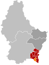 Localisation de Burmerange au Luxembourg