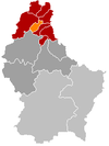 Localisation de Clervaux au Luxembourg