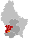 Localisation de Dippach au Luxembourg