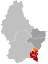 Localisation de Lenningen au Luxembourg