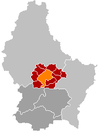 Localisation de Mersch au Luxembourg