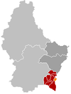 Localisation de Remich au Luxembourg