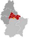Localisation de Schieren au Luxembourg