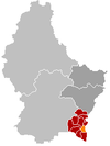 Localisation de Wellenstein au Luxembourg