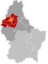 Localisation de Wiltz au Luxembourg