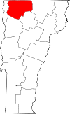 Map of Vermont highlighting Franklin County.svg
