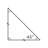 Triangle isocèle rectangle