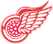 Dessin du Logo des Red Wings de 1932 à 1935 représentant une roue ailée rouge.