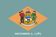 Le drapeau du Delaware