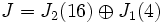 J=J_2(16)\oplus J_1(4)