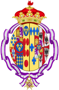 Coat of arms of Princess Alicia of Bourbon-Parma as Infanta of Spain.svg