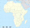 Localisation de l'Algérie en Afrique