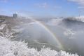 Rainbow seen from Horseshoe Falls looking toward Rainbow Bridge in winter.jpg