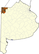localisation de la partido General Villegas dans la province de Buenos Aires