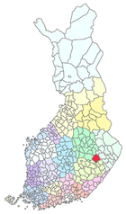 Localisation de Heinävesi en Finlande