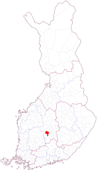 Localisation de Jämsänkoski en Finlande