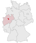 Localisation de l'arrondissement d'Unna en Allemagne