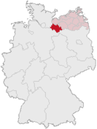 localisation de l'arrondissement en Allemagne