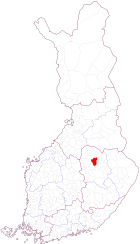 Localisation de Lapinlahti en Finlande
