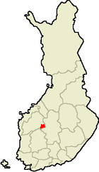 Localisation d'Ähtäri en Finlande