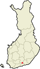 Localisation de Lapinjärvi en Finlande
