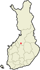 Localisation de Haapajärvi en Finlande