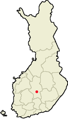 Localisation de Jyväskylä en Finlande
