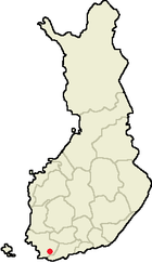 Localisation de Särkisalo en Finlande