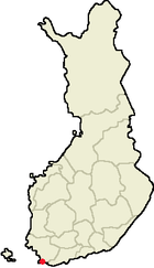 Localisation de Västanfjärd en Finlande