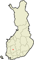 Localisation d'Ylöjärvi en Finlande
