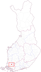 Localisation d'Oripää en Finlande