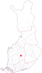 Localisation de Petäjävesi en Finlande