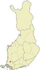 Localisation de Säkylä en Finlande