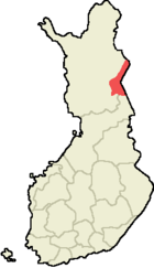 Localisation de Salla en Finlande