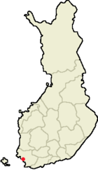 Localisation de Turku en Finlande