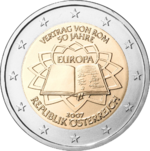 2 € Autriche 2007 - Traité de Rome