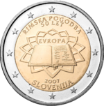 2 € Slovénie 2007 - Traité de Rome